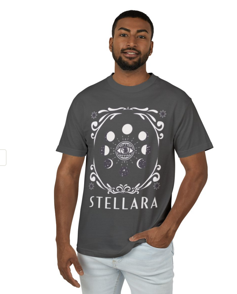 Moon Phase Garment-Dyed Heavyweight Cotton Tee